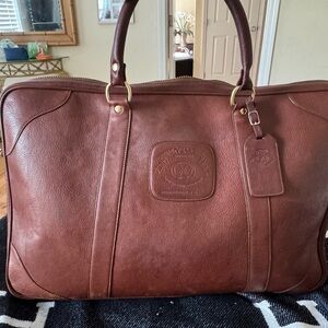 Elegant Vintage Brown Ghurka Leather Briefcase for Men